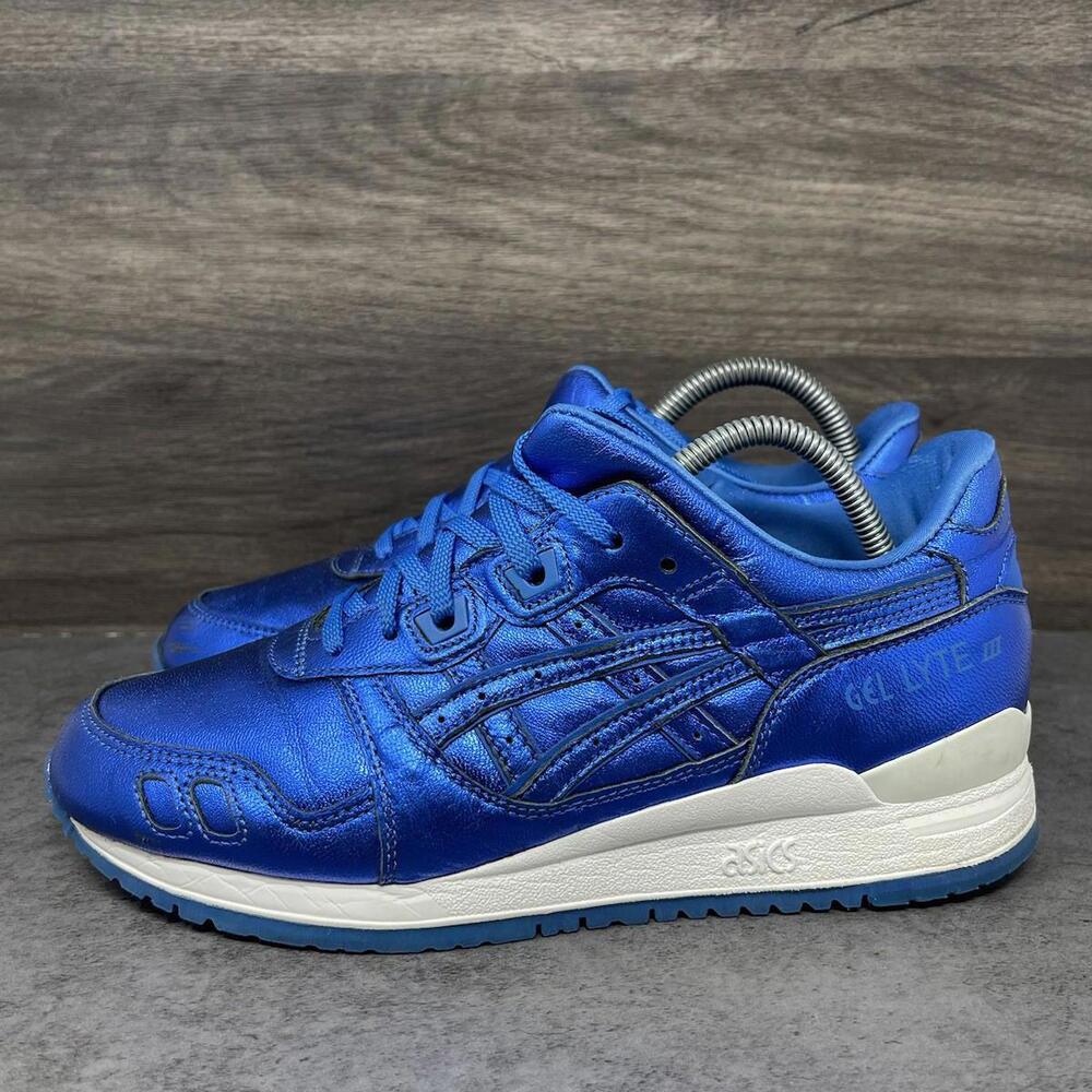 Asics Gel Lyte 3 Sneakers Womens Size 7.5 Blue Running Shoes H6E5L - Picture 1 of 11